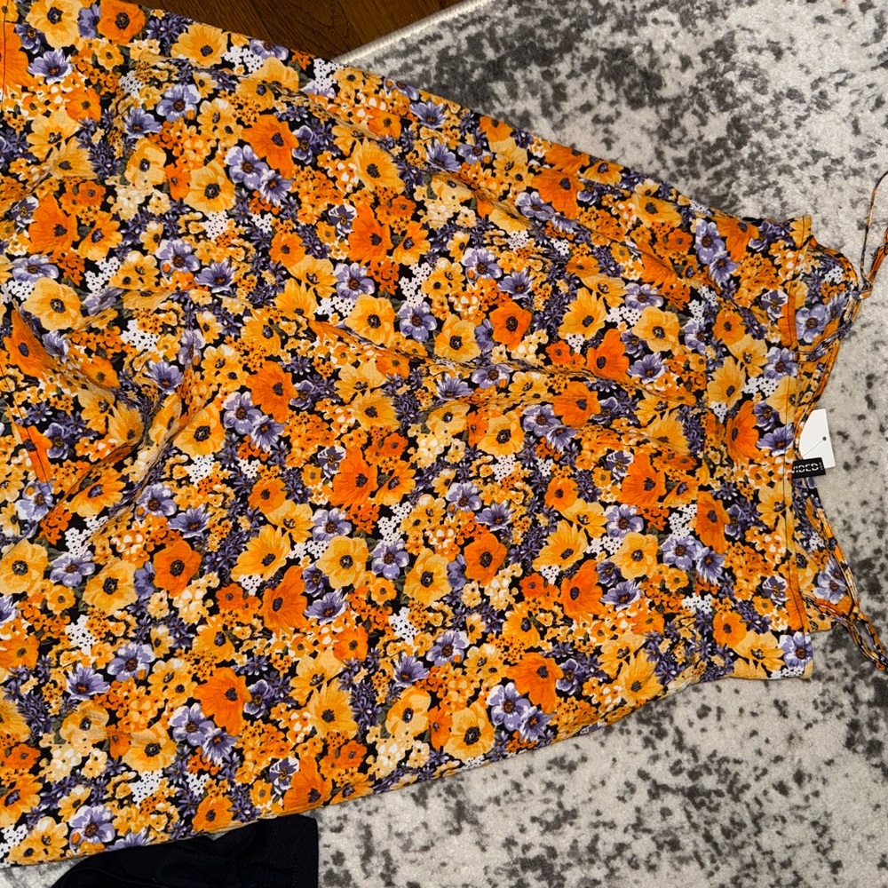 H&M Floral Dress - Orange and Purple